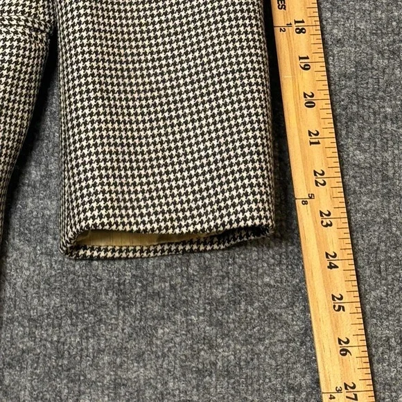 Lubiam Blazer Mens 48 Beige Houndstooth Virgin Wool Made In Italy Sport Coat